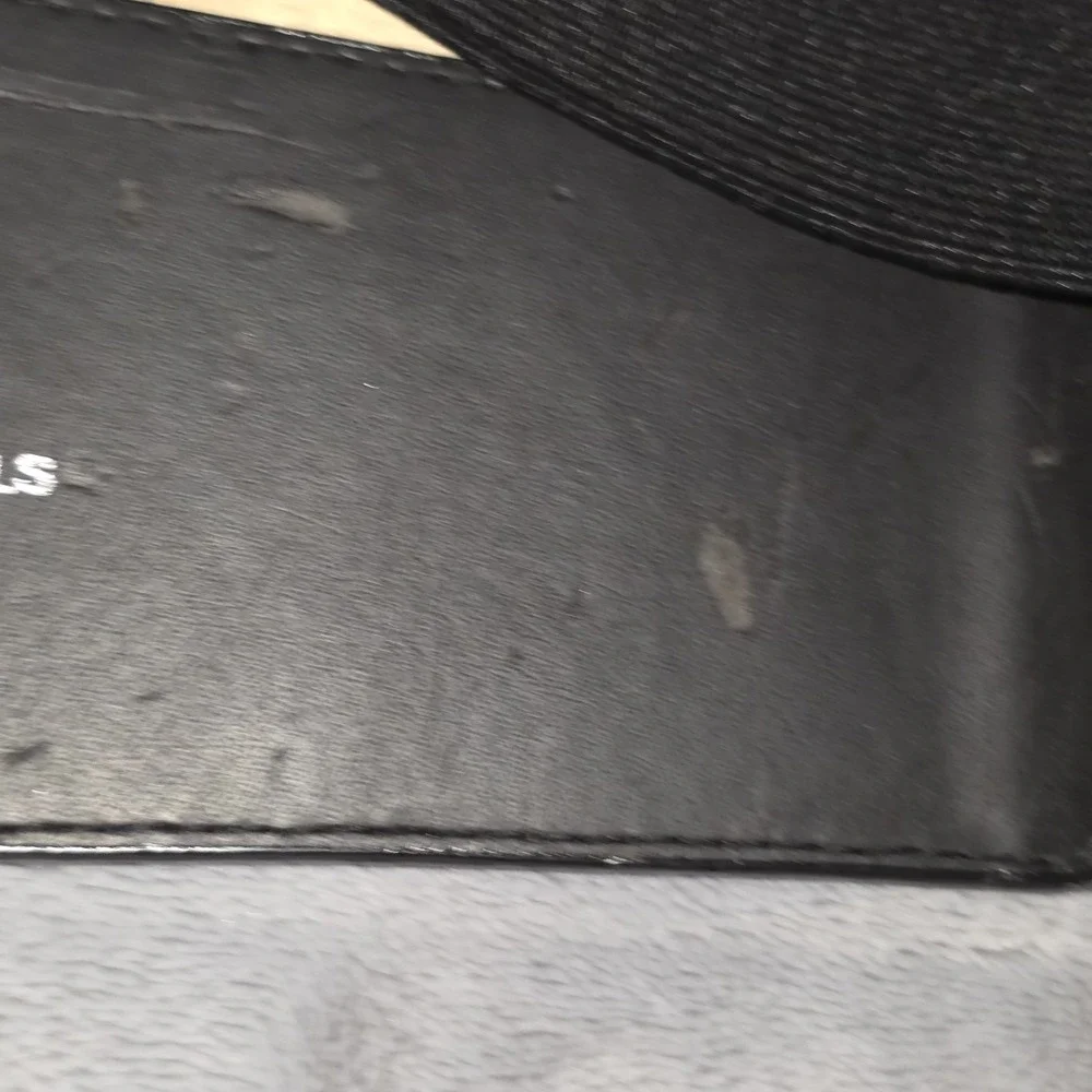 Womens‎ Black Faux Croc Leather Belt Size 26/28